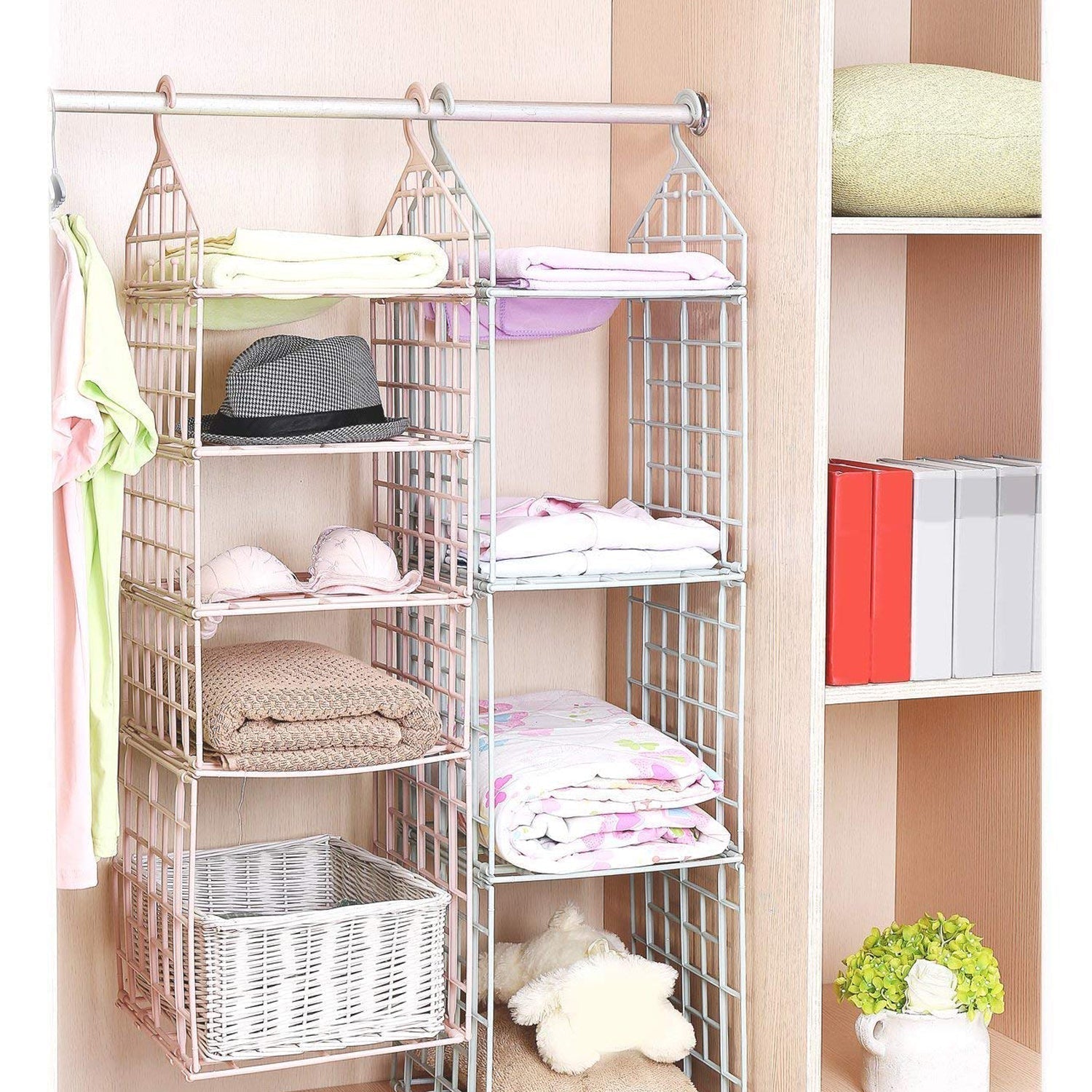 Multipurpose 5 Layer Folding Clothes Storage Racks||Closet for Students Wardrobe Shelves Socks, Scarf, t-Shirt, etc||Hanging Organizer Storage Holders & Racks Multipurpose 5 Layer Folding Clothes Storage Racks||Closet for Students Wardrobe Shelves Socks, Scarf, t-Shirt, etc||Hanging Organizer Storage Holders & Racks